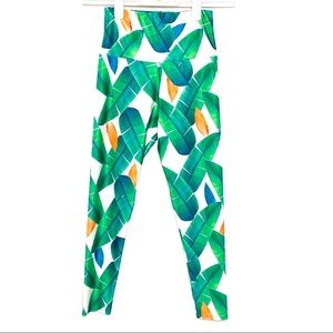 Onzie High Waist Midi Leggings Cabana Size S/M